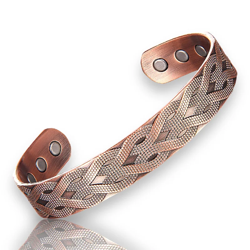 A10 100% Pure Copper Magnetic Band 'Celtic Weave’