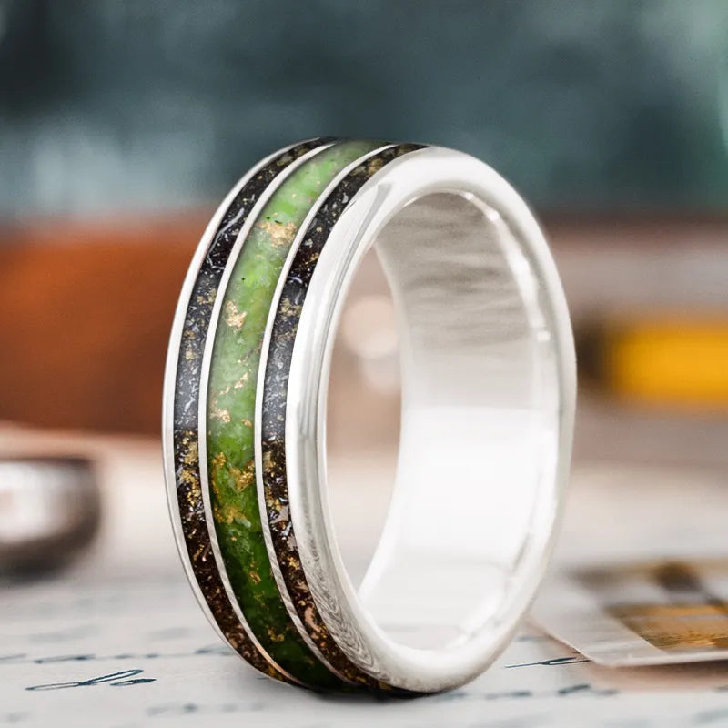 Custom Design - 3-Inlay Wide Center Ring Wwrcvg3Q9aMftlOV3sVKrDi_