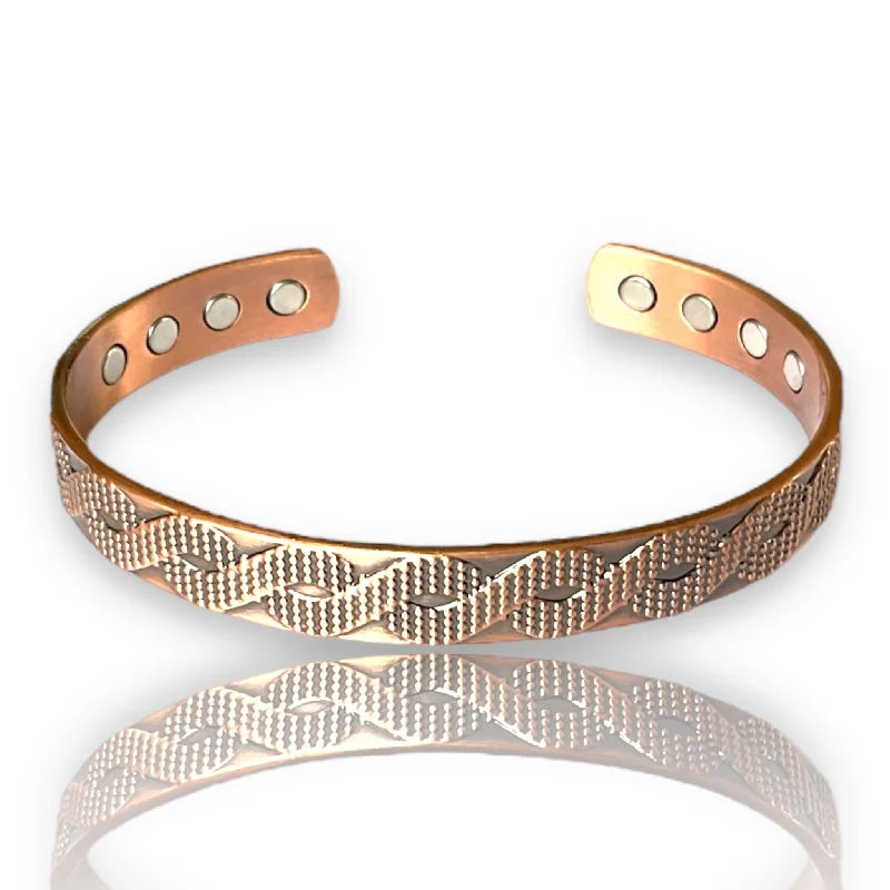 A15 100% Pure Copper Magnetic Band 'Eternity twist weave NZ’