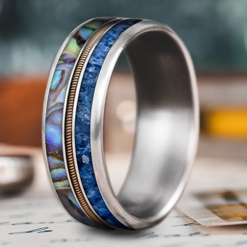 Custom Design - 3-Inlay Metal Center Ring JOwU5buQRtihwWQ3SO3vtDnB