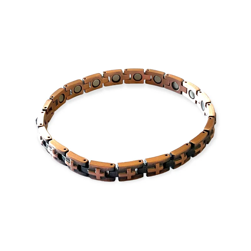 CB020 100% Pure Copper Linked Magnetic Bracelet