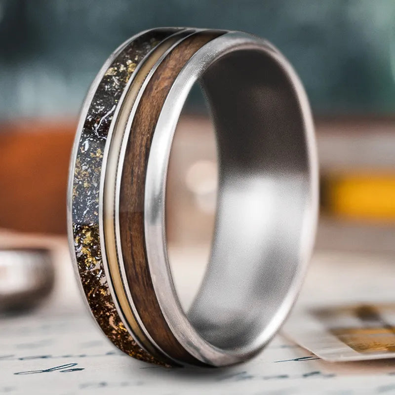 Custom Design - 3-Inlay Metal Center Ring Nt4ijyNjKysE7mmZtUF6njRe