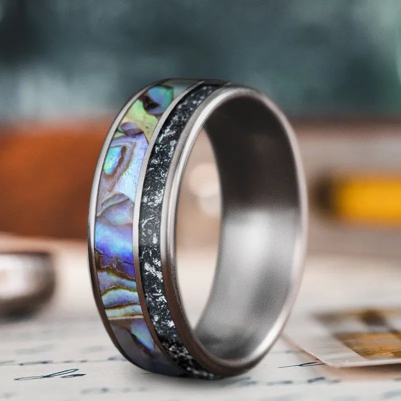 Custom Design - 2-Inlay Offset Ring UuN7D-aOAzJ_aS5Xon5eVART