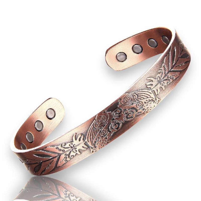 A13 100% Pure Copper Magnetic Band 'Huia Bird NZ’