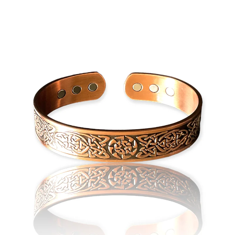 BC06 100% Pure Copper Magnetic Band 'Celtic mandala'