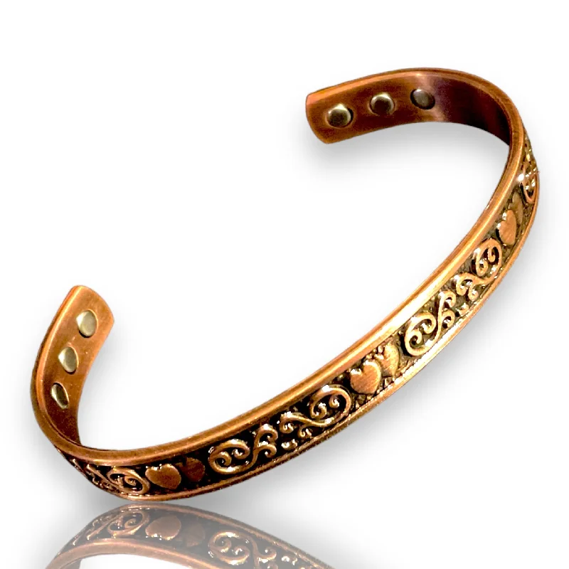 C08f Copper Magnetic Band 'Heart’