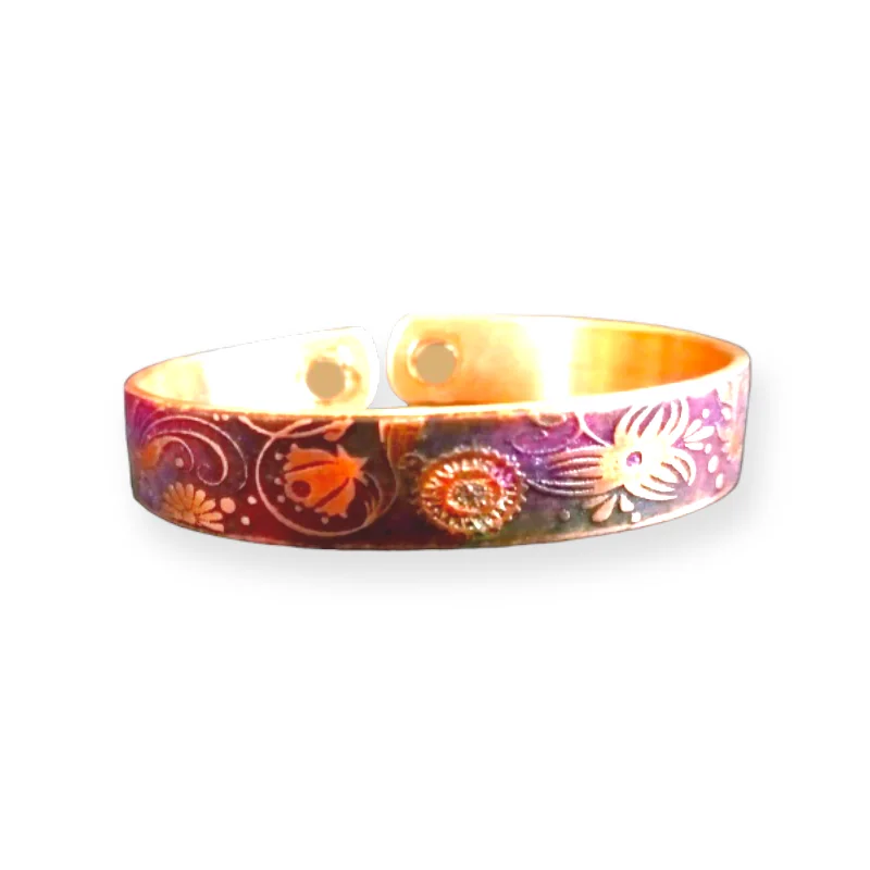 D24 100% Copper Magnetic Band 'florabunda'