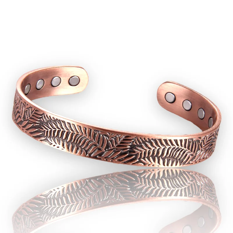 A5 100% Pure copper magnetic band ‘Fern’