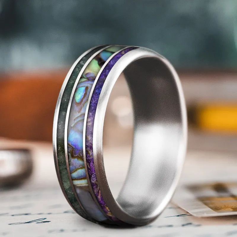 Custom Design - 3-Inlay Wide Center Ring jxyIkTTmdYSX1xJCbOtuXiao