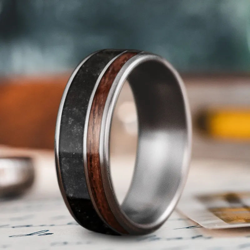 Custom Design - 2-Inlay Offset Ring wR5Q24kWyJgeApxuITZum1k6