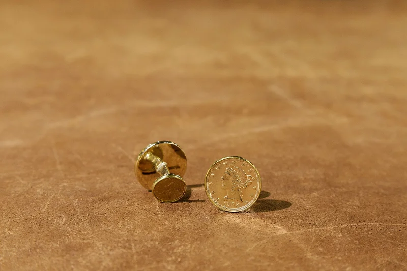 USA Genuine Solid Gold Coin Cuff Links