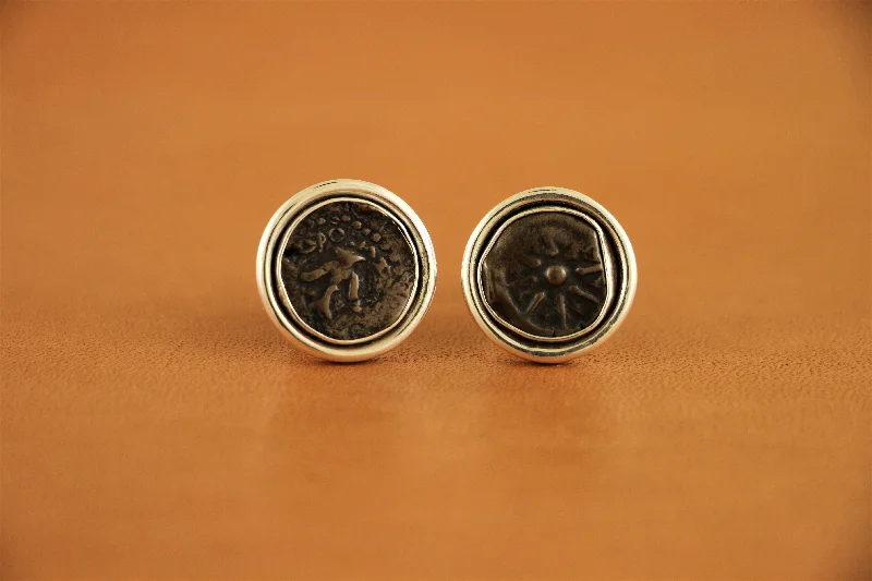 Ancient Widows Mite Cuff Links