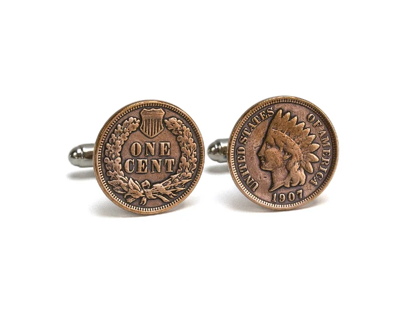 Indian Head Penny Cuff Links