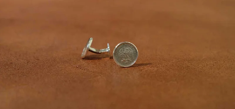 Cinco Centavo 1893 Cuff Links