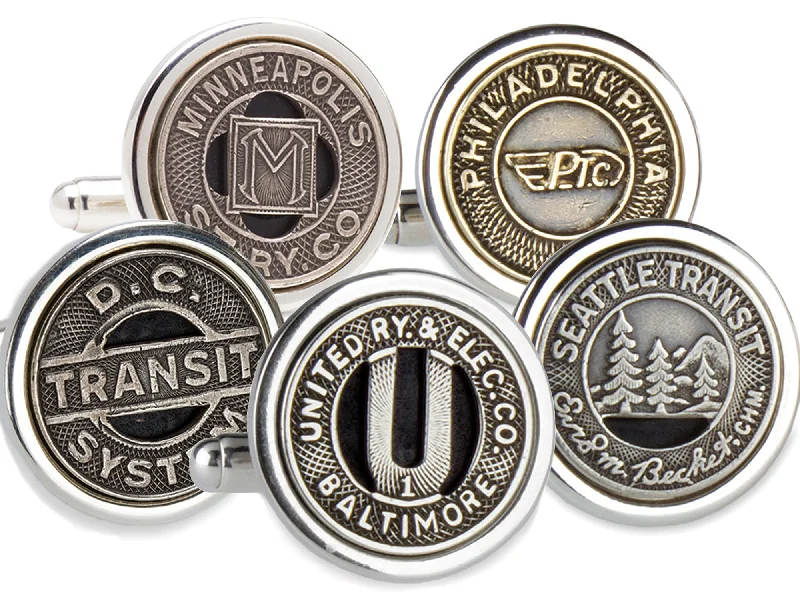 Transit Token Cuff Links - City Series