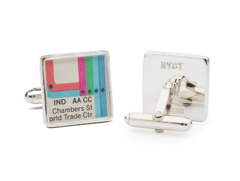 New York Subway Vignelli Diagram Cuff Links