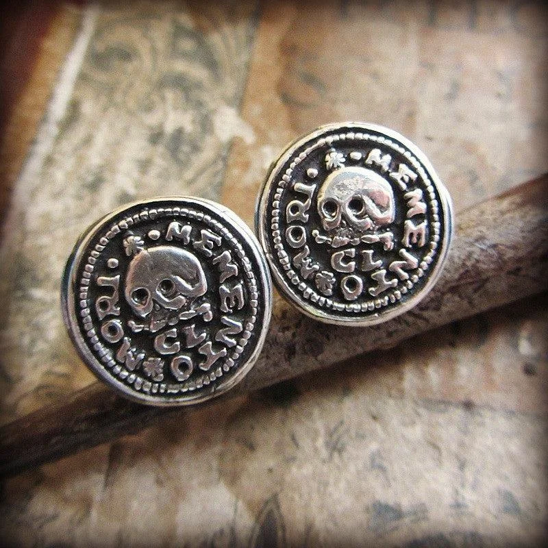 Skull Memento Mori Wax Seal Cuff Links