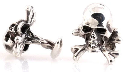 #DC- 02 Skull & Bones Cufflink