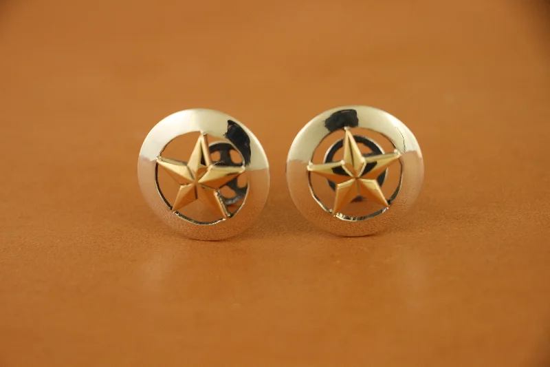 Badge Star14 Kt Gold Two Tone