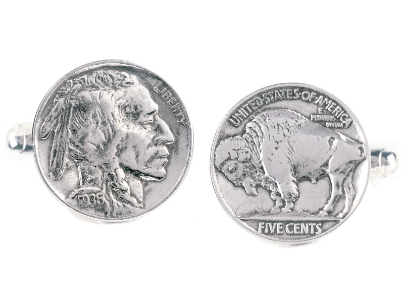 Buffalo Nickel Cuff Links