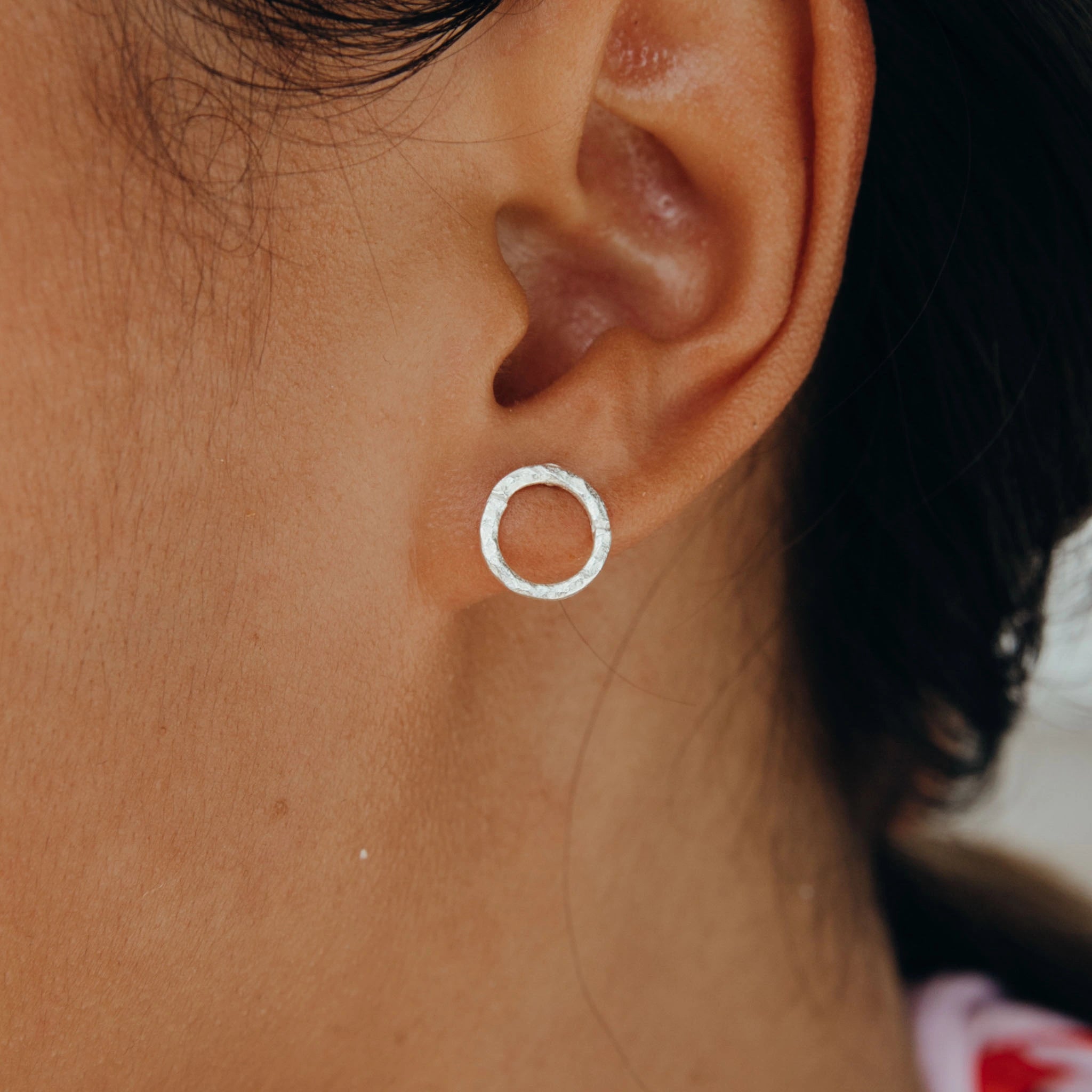 Dainty Circle Earrings