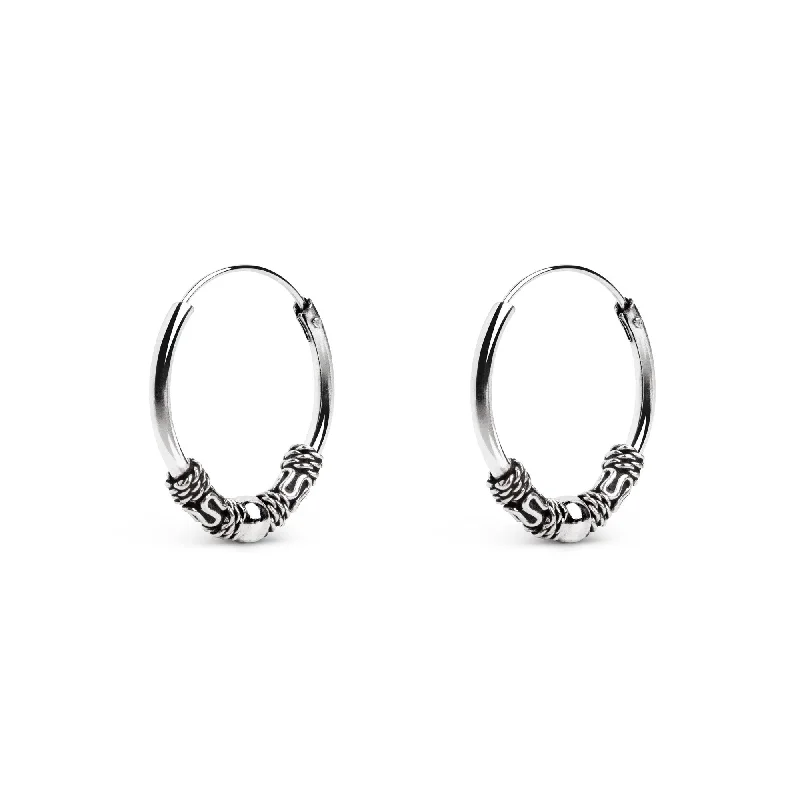 Malawi Dot Silver Earrings