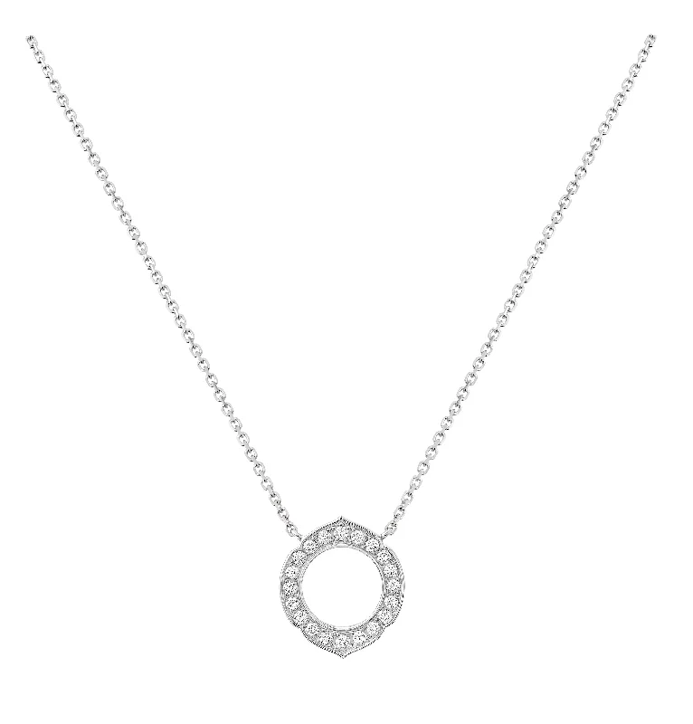 Aura - White Gold Diamond Pendant