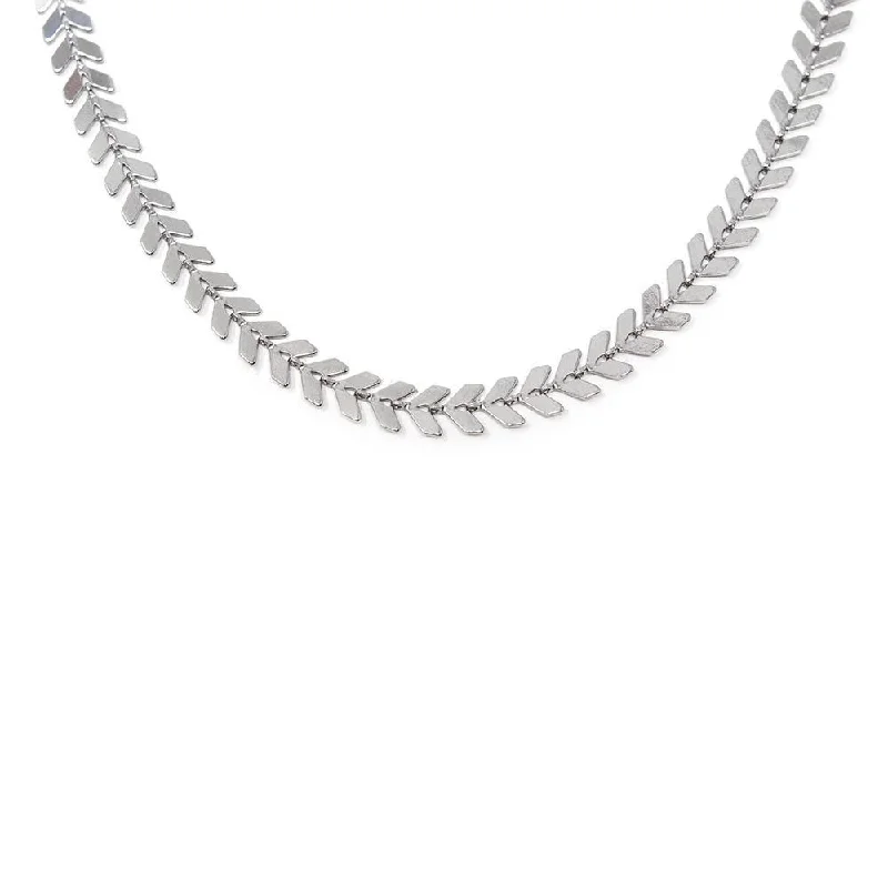 Delicate Choker <<< Rhodium Plated