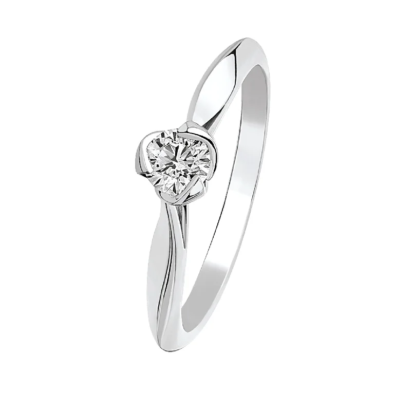 I Do - White Gold Diamond Solitaire 0.25cts