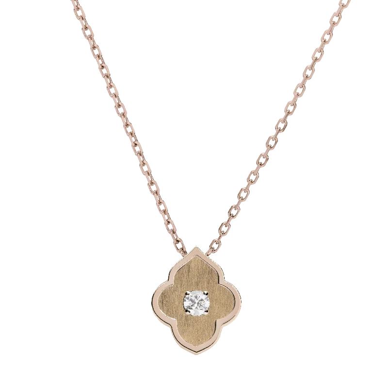 LUCE COLOUR - PENDANT ROSE GOLD & 1 DIAMOND S