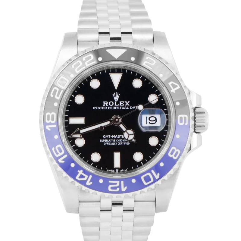 MINT 2021 PAPERS Rolex GMT-Master II BATGIRL Blue JUBILEE 40mm 126710 BLNR BOX