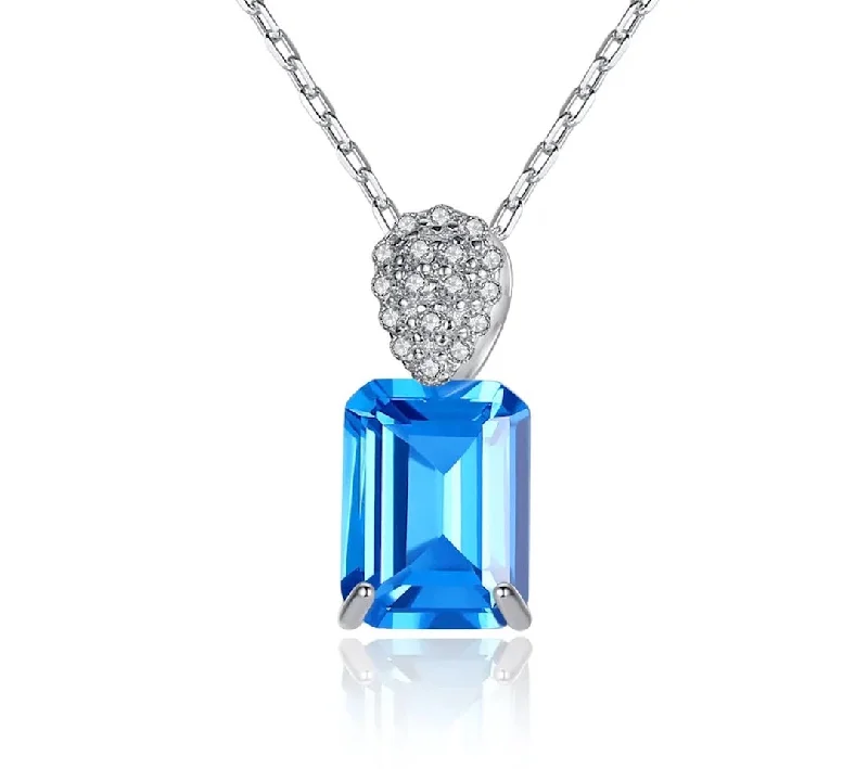 Necklaces for women Wholesale CZ Zircon Necklace Jewelry Silver Jewelry Fashion Cute Valentine's Day Gift