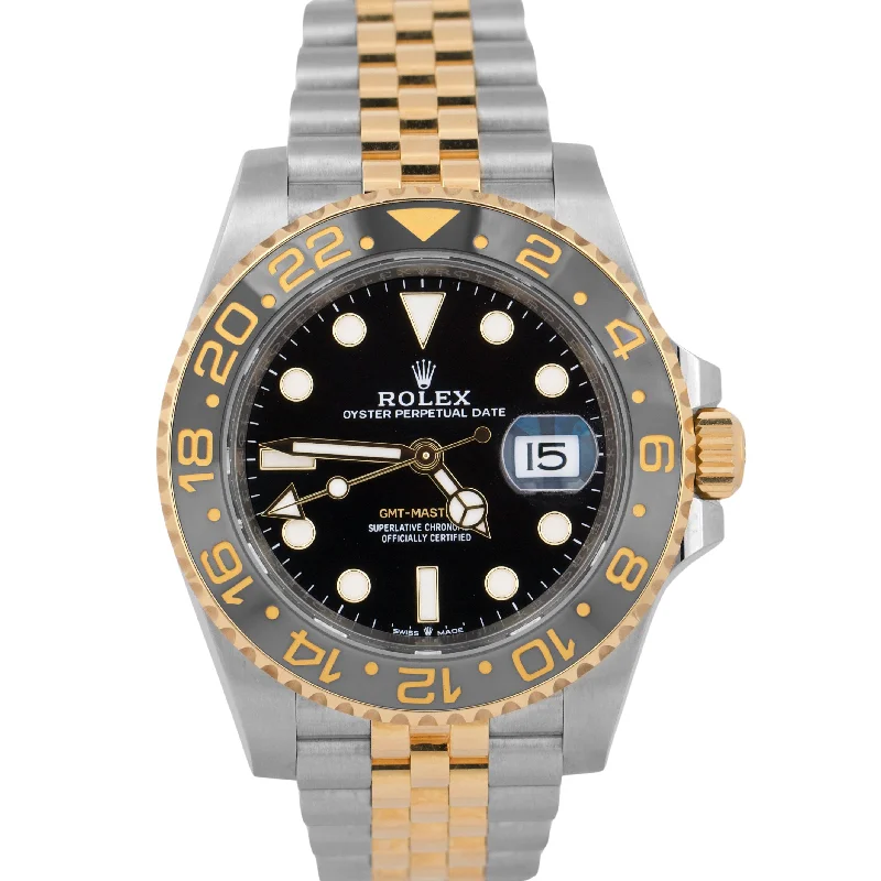 NEW 2023 PAPERS Rolex GMT-Master II 18K Gold 40mm Black JUBILEE 126713 GRNR BOX