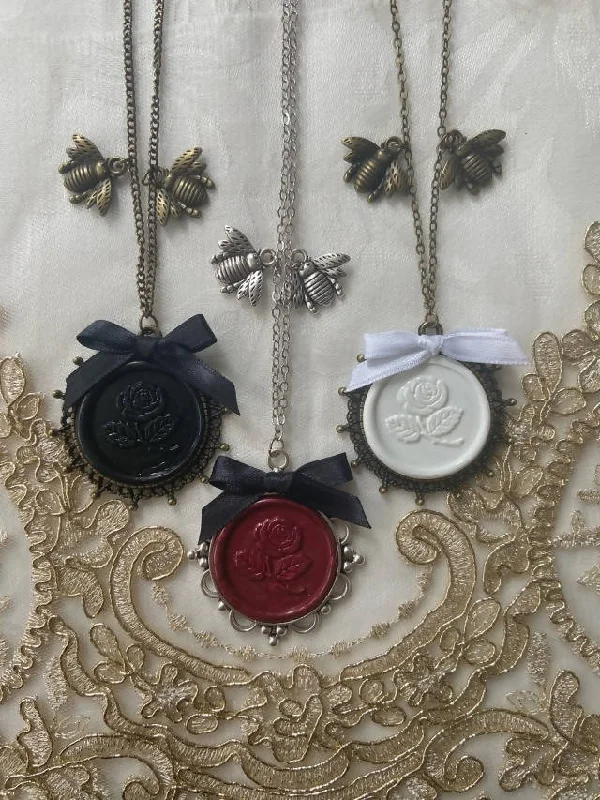 Rose Wax Seal Necklace