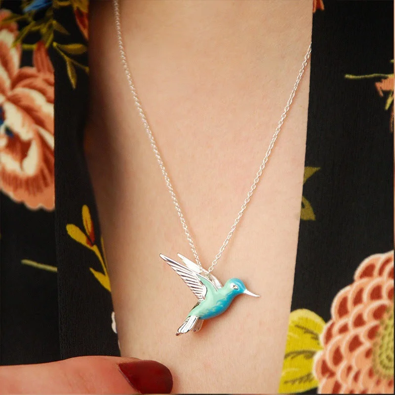 Wholesale Blue Bird Alloy Necklaces