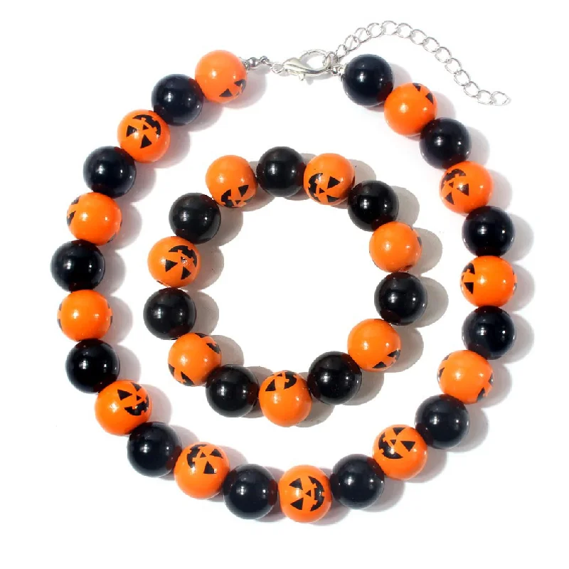 Wholesale Halloween Jack-O-Lantern Necklaces