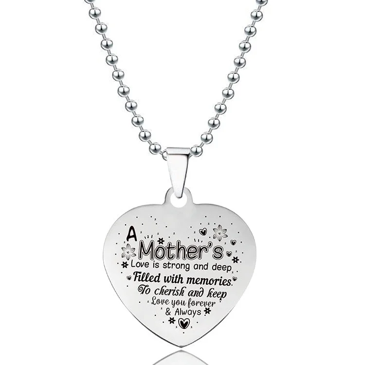 Wholesale Love Heart Stainless Steel Pendant Titanium Steel Necklaces