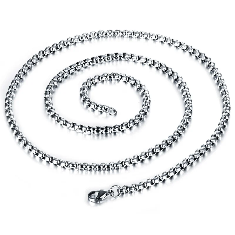 Wholesale Square Pearl Titanium Steel Necklaces