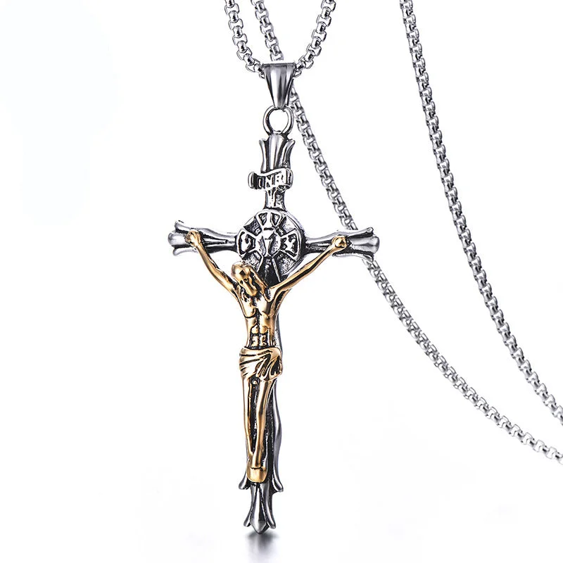 Wholesale Titanium Steel Cross Necklace