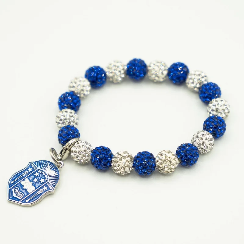 Bling Bracelet with ΖΦΒ Shield Charm