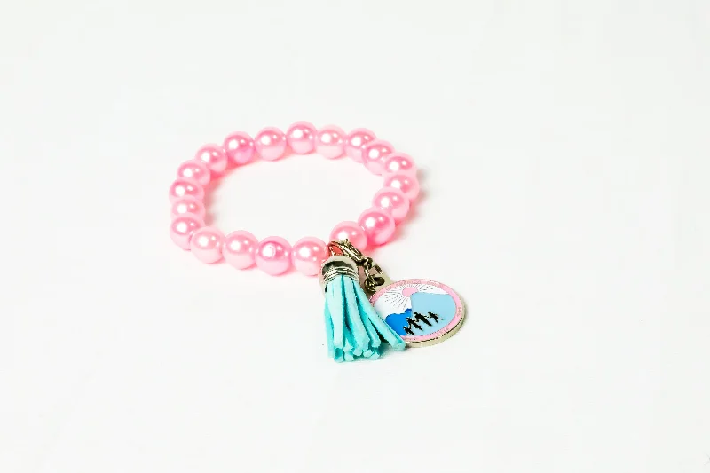 Jack and Jill Pearl Tassel Bracelet with Charm