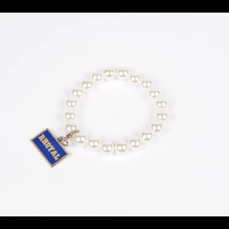 Pearl Bracelet with Rhoyal Charm