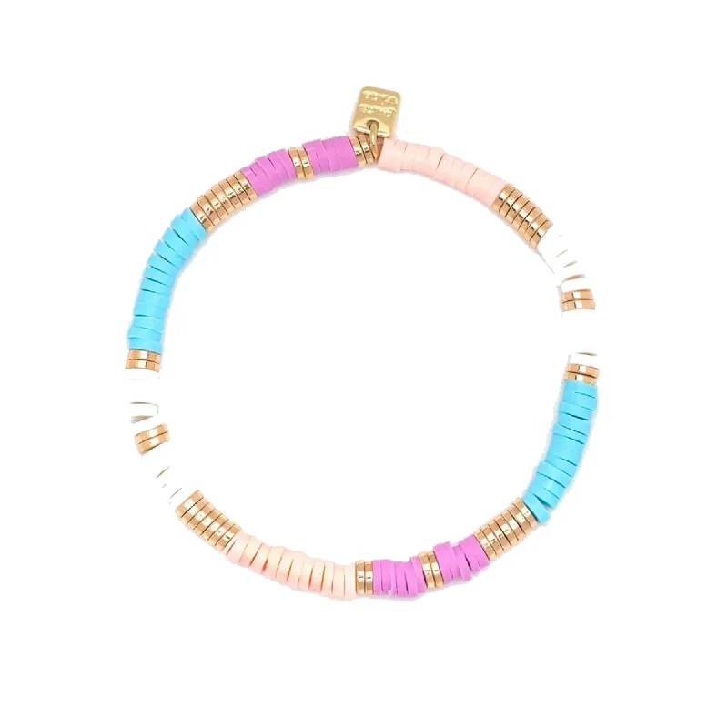 Pura Vida Sunset Stretch Bracelet - Gold